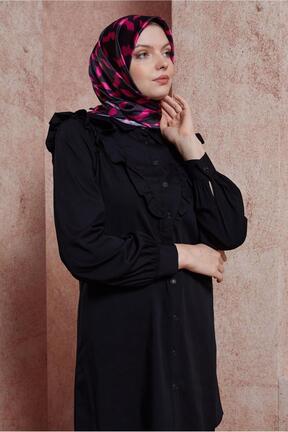 روسری مشکی پلی استر Alvina - کد 830523052