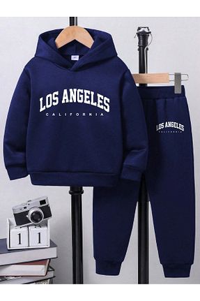 ست بالاتنه و پائین تنه سرمه ای بچه گانه بافتنی DAXİS Sportwear Company - کد 839396519