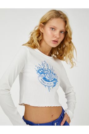 تی شرت نباتی زنانه ریلکس یقه گرد کد 377610525
