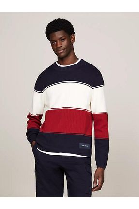 پلیور سرمه ای مردانه ساده Tommy Hilfiger - کد 839407505