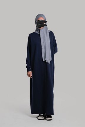 لباس حجاب سرمه ای زنانه اورسایز Emare - کد 839425465