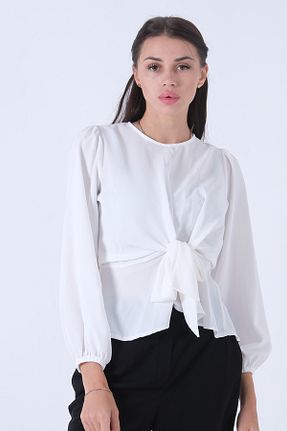 بلوز سفید زنانه ساده belamore - کد 87623675