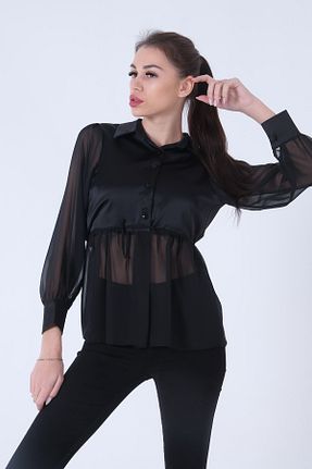 بلوز مشکی زنانه ساده Feminist - کد 238604054