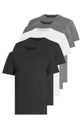 تی شرت طوسی مردانه رگولار یقه گرد 5
