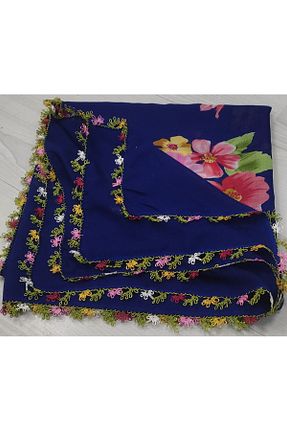 شال آبی زنانه پنبه ای Kevser nur tuhafiye - کد 839470777
