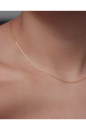 گردنبند جواهر طلائی زنانه روکش طلا M Miel - کد 839474022