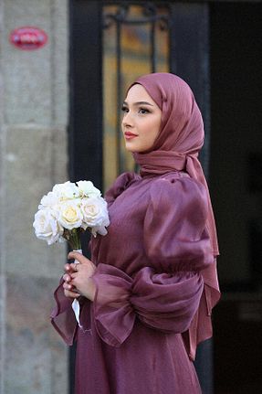 شال صورتی زنانه شیفون BAHARYAMAÇLI - کد 839511449