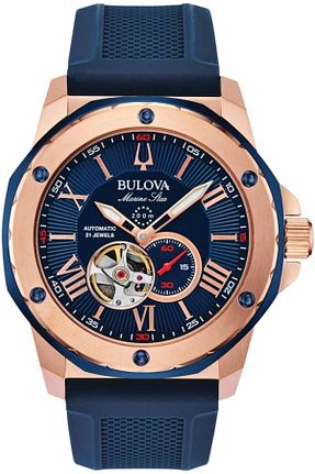 ساعت مچی سرمه ای مردانه 44 میلی متر Bulova - کد 347702626