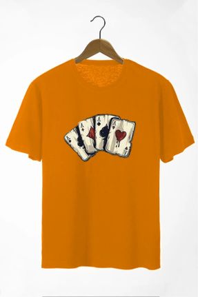 تی شرت نارنجی زنانه اورسایز تکی کد 809885170