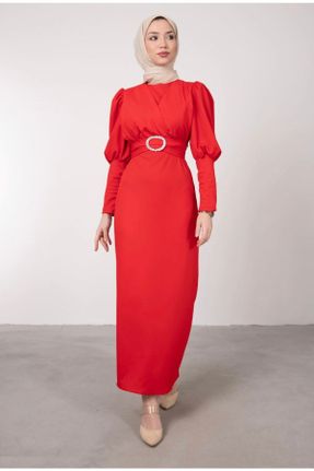 لباس قرمز زنانه قلمی بافتنی کد 685742970