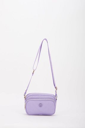 کیف دوشی بنفش زنانه چرم مصنوعی Pierre Cardin - کد 800353596