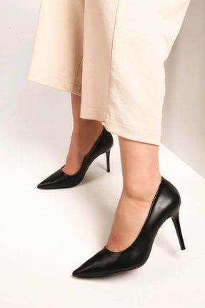 کفش مجلسی مشکی زنانه پاشنه متوسط ( 5 - 9 cm ) پاشنه نازک کد 815567851