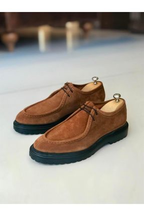 کفش کلاسیک قهوه ای مردانه پاشنه کوتاه ( 4 - 1 cm ) کد 664266076