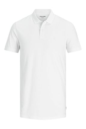تی شرت سفید مردانه رگولار یقه گرد پنبه (نخی) کد 118232254