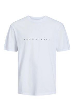 تی شرت سفید مردانه رگولار کد 820081768