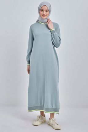 لباس سبز زنانه رگولار بافتنی پنبه - پلی استر کد 306200858