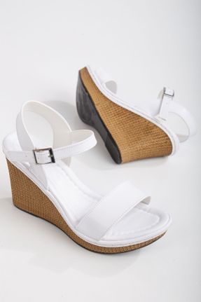کفش پاشنه بلند پر سفید زنانه پاشنه متوسط ( 5 - 9 cm ) چرم مصنوعی پاشنه پر کد 807224322