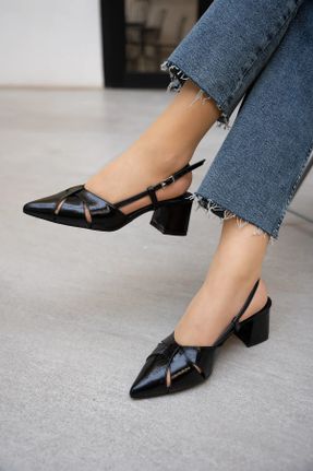 کفش پاشنه بلند کلاسیک مشکی زنانه پاشنه ضخیم پاشنه متوسط ( 5 - 9 cm ) کد 838880421