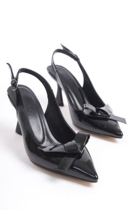 کفش پاشنه بلند کلاسیک مشکی زنانه پاشنه ساده پاشنه کوتاه ( 4 - 1 cm ) کد 827062201