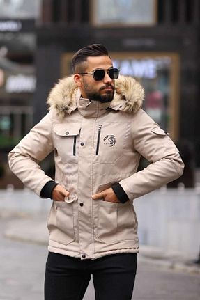 کاپشن بژ مردانه رگولار inpool - کد 372066277