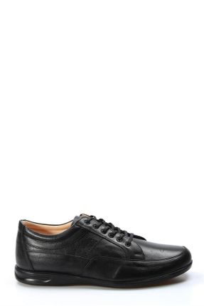کفش لوفر مشکی مردانه چرم طبیعی پاشنه کوتاه ( 4 - 1 cm ) کد 36406256