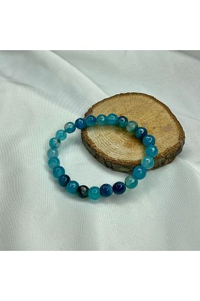 دستبند جواهر آبی زنانه سنگ طبیعی Elifsu Jewelry - کد 805093914