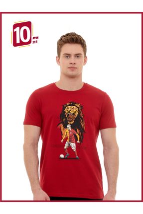 تی شرت قرمز مردانه رگولار پنبه (نخی) کد 790194128