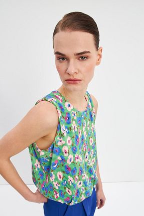 بلوز سبز زنانه ساده STELLA PULVIS - کد 820066702