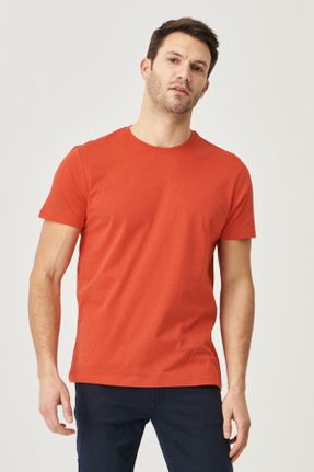تی شرت سرمه ای مردانه رگولار یقه گرد پنبه (نخی) 2