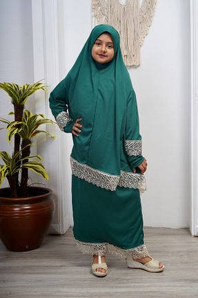 لباس حجاب سبز بچه گانه Relaxed Kutay Collection - کد 839474738
