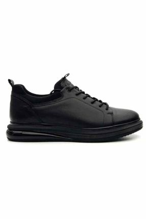 کفش کژوال مشکی مردانه چرم طبیعی پاشنه کوتاه ( 4 - 1 cm ) پاشنه ساده کد 804078134
