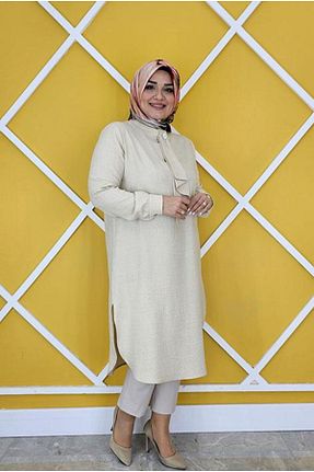 تونیک حجاب طوسی زنانه بافتنی PYS - کد 805984767