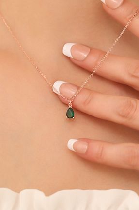 گردنبند جواهر صورتی زنانه پوشش لاکی passion silver - کد 781031847