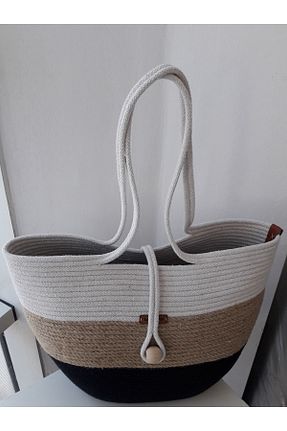 کیف ساحلی خاکی زنانه Boheme bag05 - کد 741589034