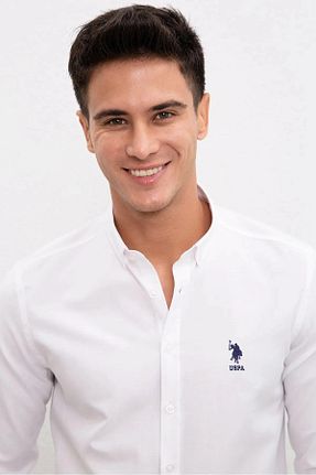 پیراهن سفید مردانه رگولار U.S. Polo Assn. - کد 650178288