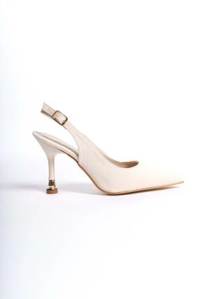 کفش مجلسی بژ زنانه پاشنه متوسط ( 5 - 9 cm ) پاشنه نازک کد 825762877