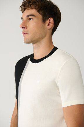 تی شرت مشکی مردانه رگولار یقه گرد کد 833500196