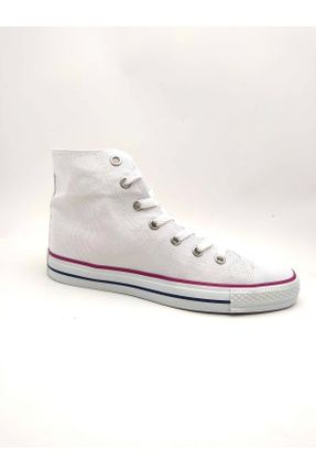 کفش اسنیکر سفید زنانه کنواس کد 318901684