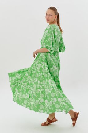لباس سبز زنانه بافتنی راحت کد 831375001