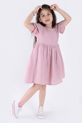 لباس بنفش بچه گانه بافتنی TRENDİMİZBİR - کد 837847477