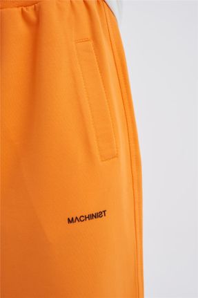 پائین تنه گرمکن ورزشی نارنجی مردانه پاچه کش دار پنبه - پلی استر راحت جیب دار کد 688016471