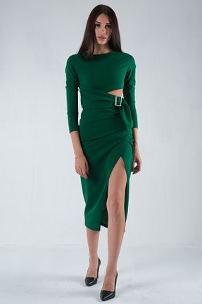 لباس سبز زنانه بافتنی Feminist - کد 762266749