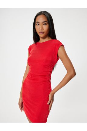 لباس قرمز زنانه بافت رگولار کد 837912312
