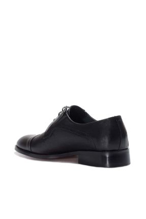 کفش کلاسیک مشکی مردانه چرم طبیعی پاشنه کوتاه ( 4 - 1 cm ) کد 310779984