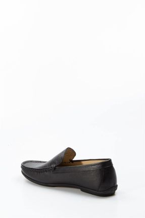 کفش کژوال مشکی مردانه چرم طبیعی پاشنه کوتاه ( 4 - 1 cm ) پاشنه ساده کد 36409334