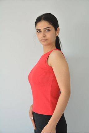 تیشرت قرمز زنانه Fitted royyen - کد 839343582