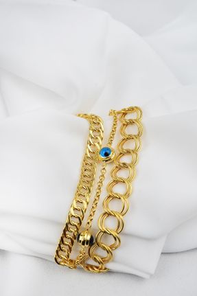 دستبند طلا طلائی زنانه کد 641742730