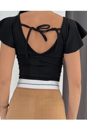 بلوز مشکی زنانه ساده HG - کد 839366674