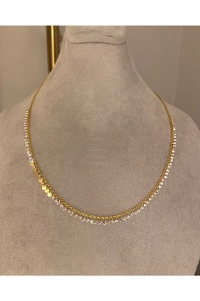 گردنبند نقره زرد زنانه 925 عیار emy by emel luxury silver jewelry - کد 285350386