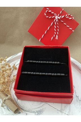 دستبند جواهر مشکی زنانه سنگ طبیعی AidaAstrid - کد 750264769